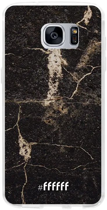 Dark Golden Marble Galaxy S7