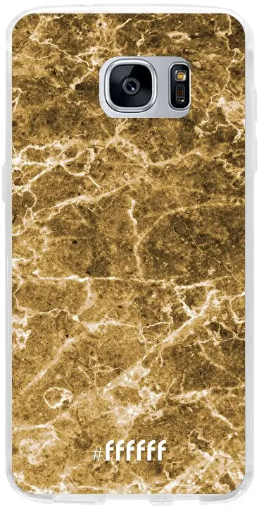 Gold Marble Galaxy S7