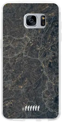 Golden Glitter Marble Galaxy S7