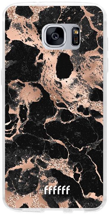 Rose Gold Marble Galaxy S7