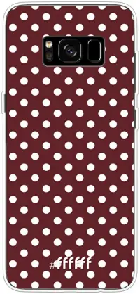 Burgundy Dots Galaxy S8