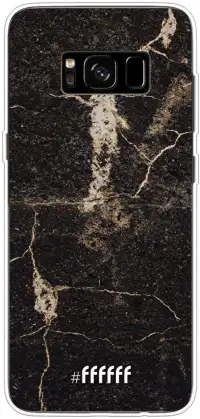 Dark Golden Marble Galaxy S8