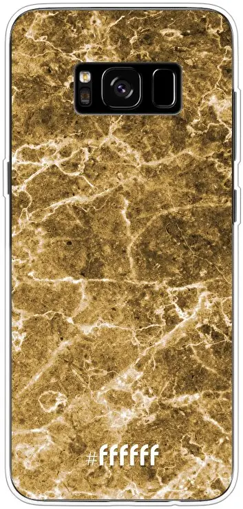 Gold Marble Galaxy S8