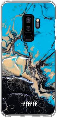 Blue meets Dark Marble Galaxy S9 Plus