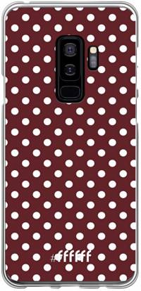 Burgundy Dots Galaxy S9 Plus