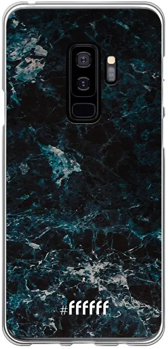 Dark Blue Marble Galaxy S9 Plus