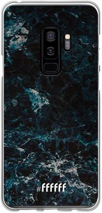 Dark Blue Marble Galaxy S9 Plus