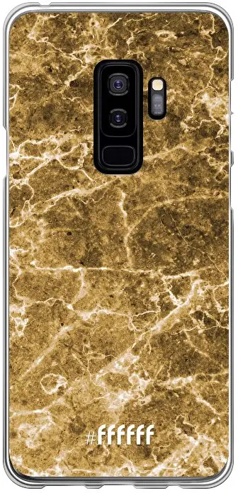 Gold Marble Galaxy S9 Plus