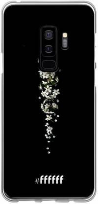 White flowers in the dark Galaxy S9 Plus