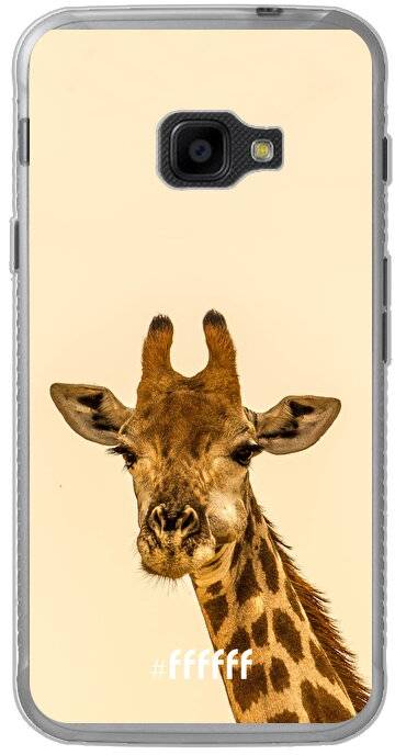 Dwang Varken Torrent Giraffe (Samsung Galaxy Xcover 4) #ffffff telefoonhoesje • 6F