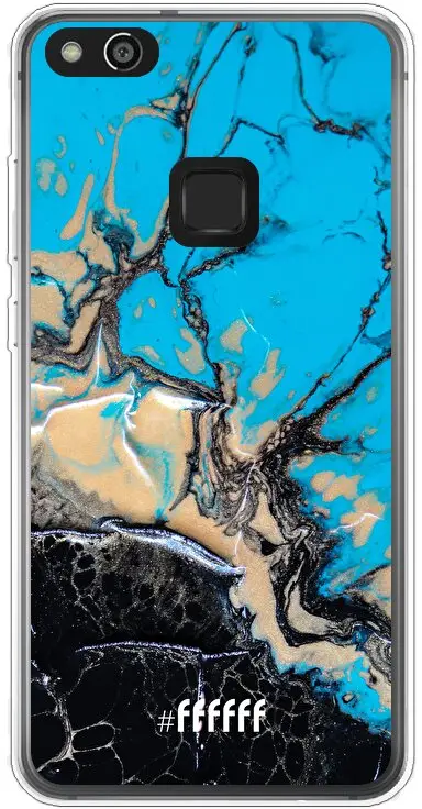 Blue meets Dark Marble P10 Lite