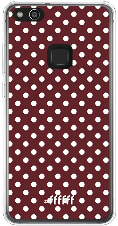 Burgundy Dots P10 Lite