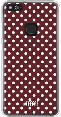 Burgundy Dots P10 Lite