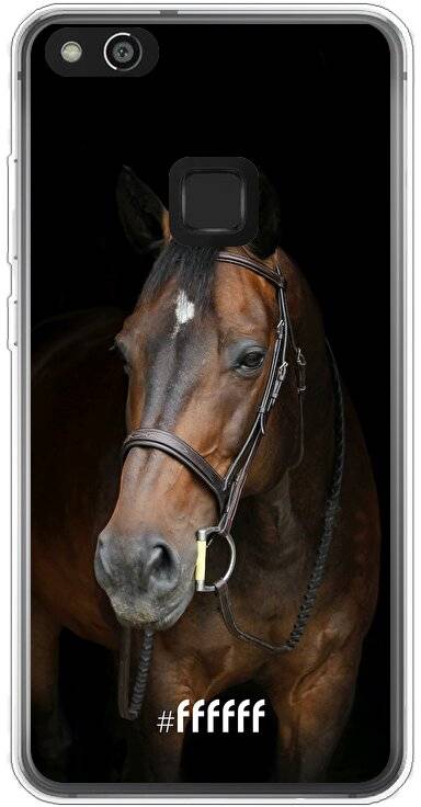 verticaal microscoop haar Horse (Huawei P10 Lite) #ffffff telefoonhoesje • 6F