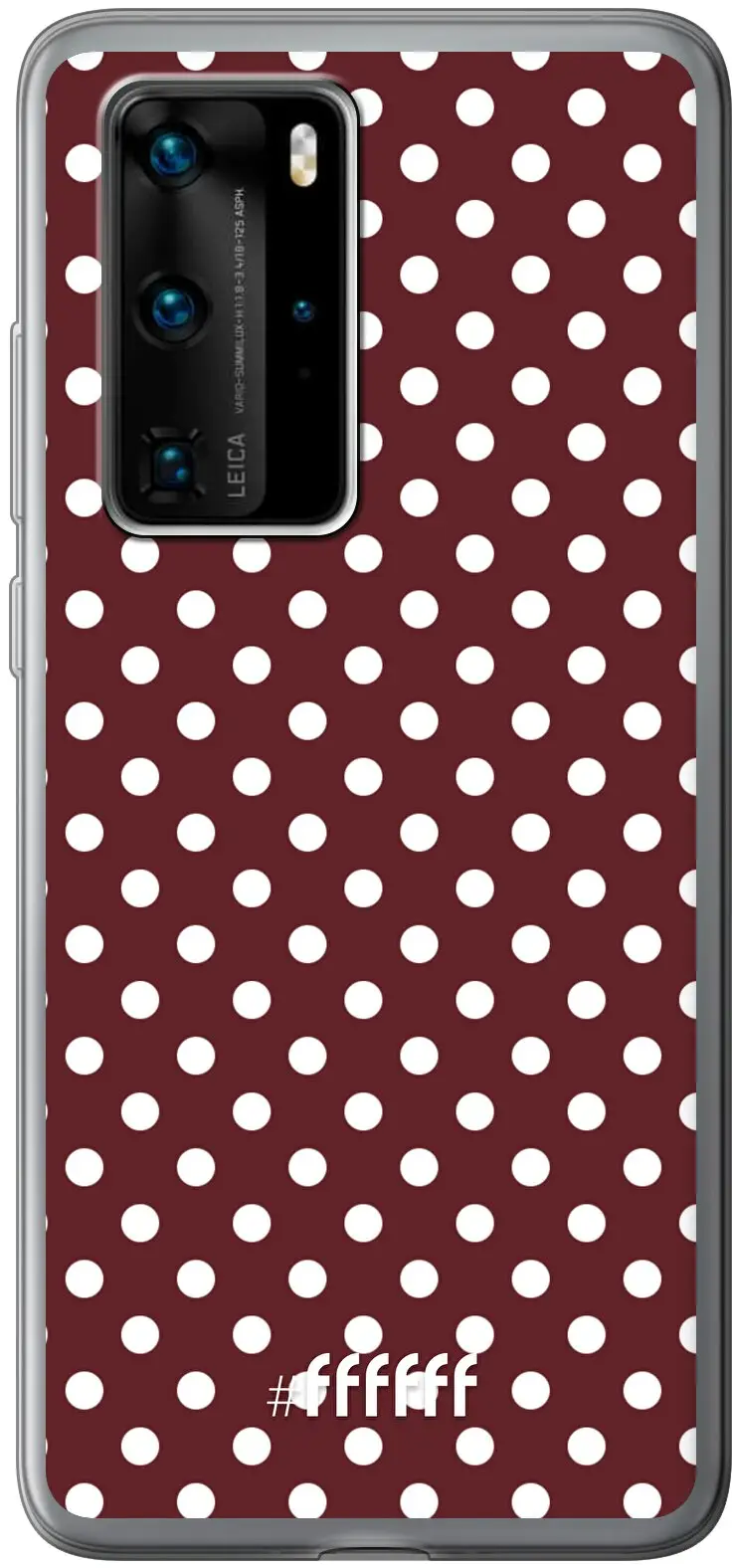 Burgundy Dots P40 Pro