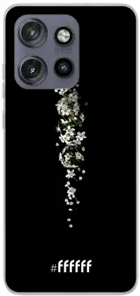 White flowers in the dark Edge 50 Neo