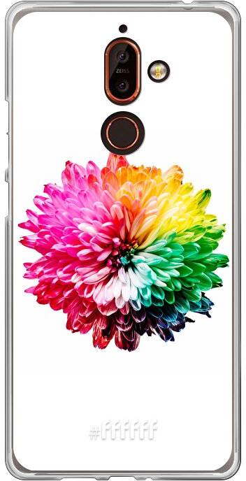 Variant Aanval woestenij Rainbow Pompon (Nokia 7 Plus) #ffffff telefoonhoesje • 6F