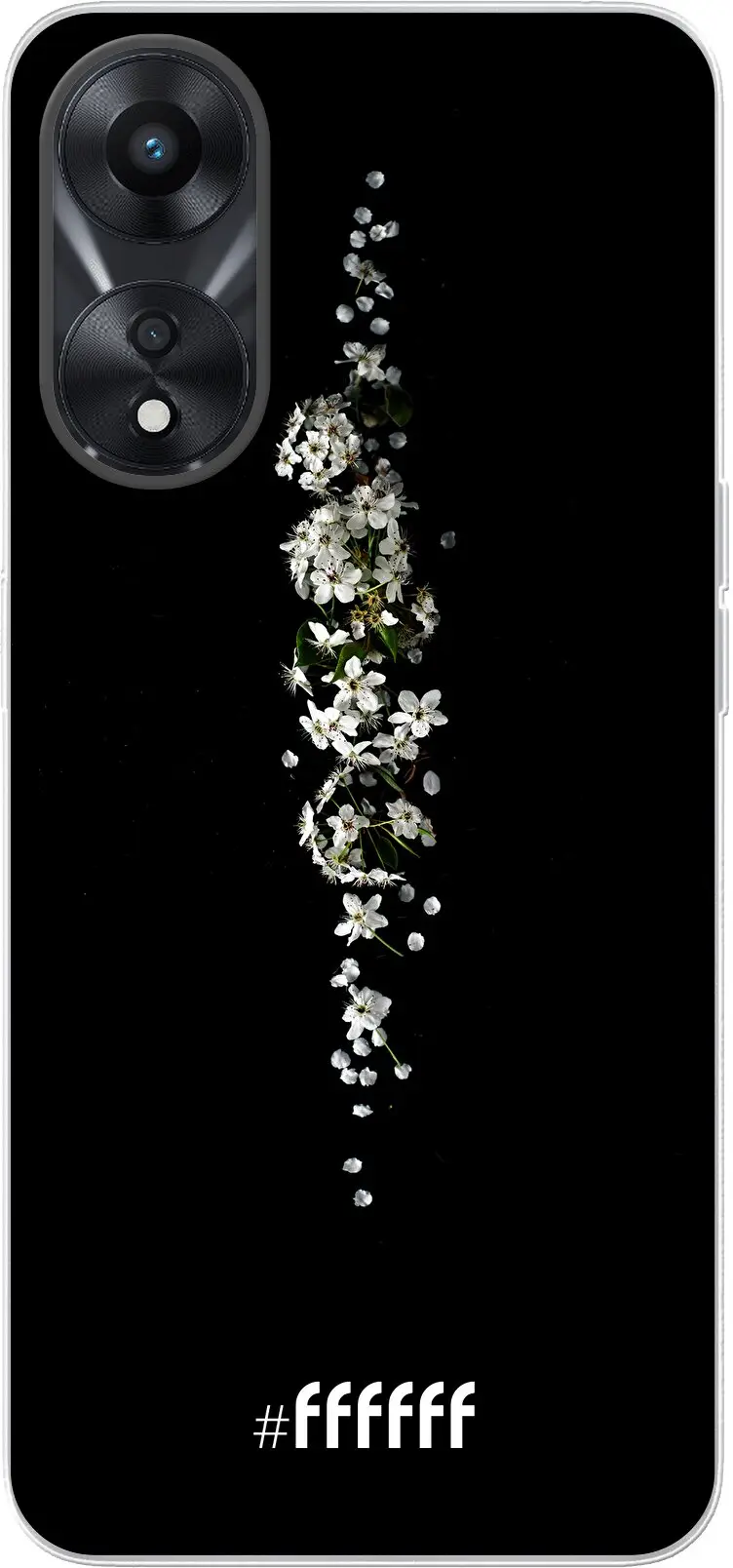 White flowers in the dark A78 5G