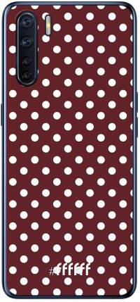 Burgundy Dots A91