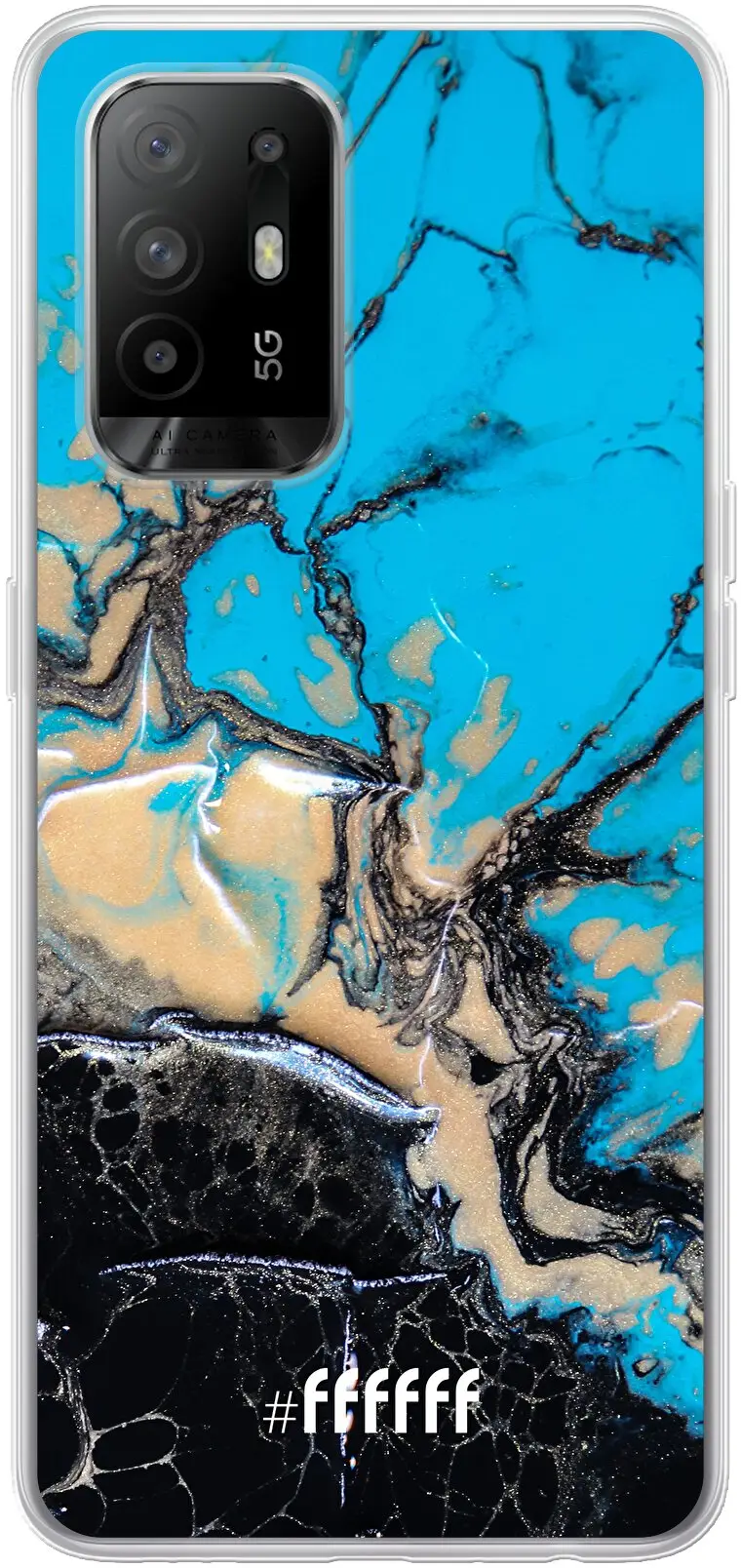 Blue meets Dark Marble A94 5G