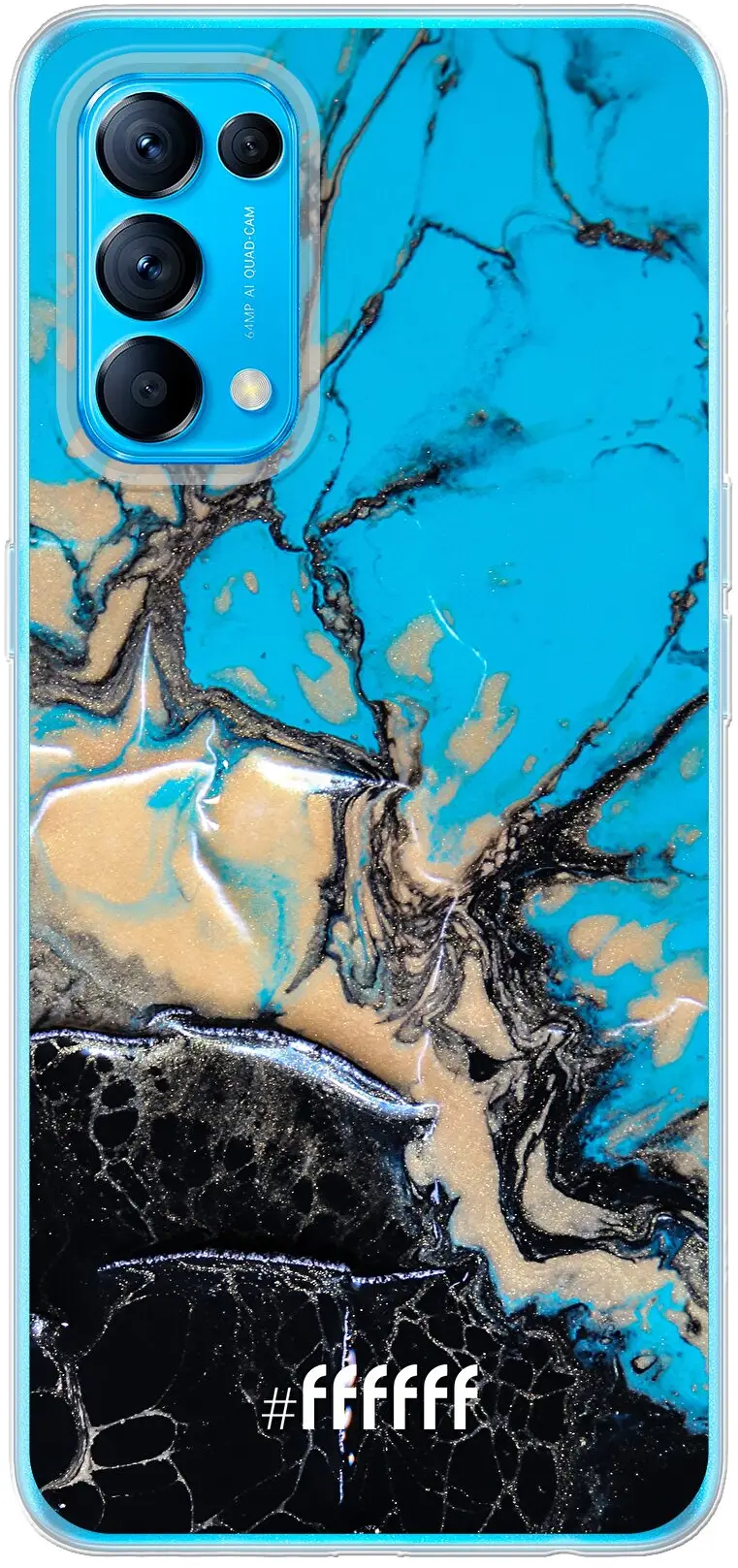 Blue meets Dark Marble Find X3 Lite