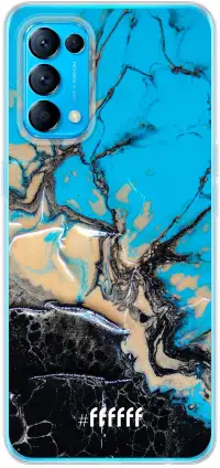 Blue meets Dark Marble Find X3 Lite