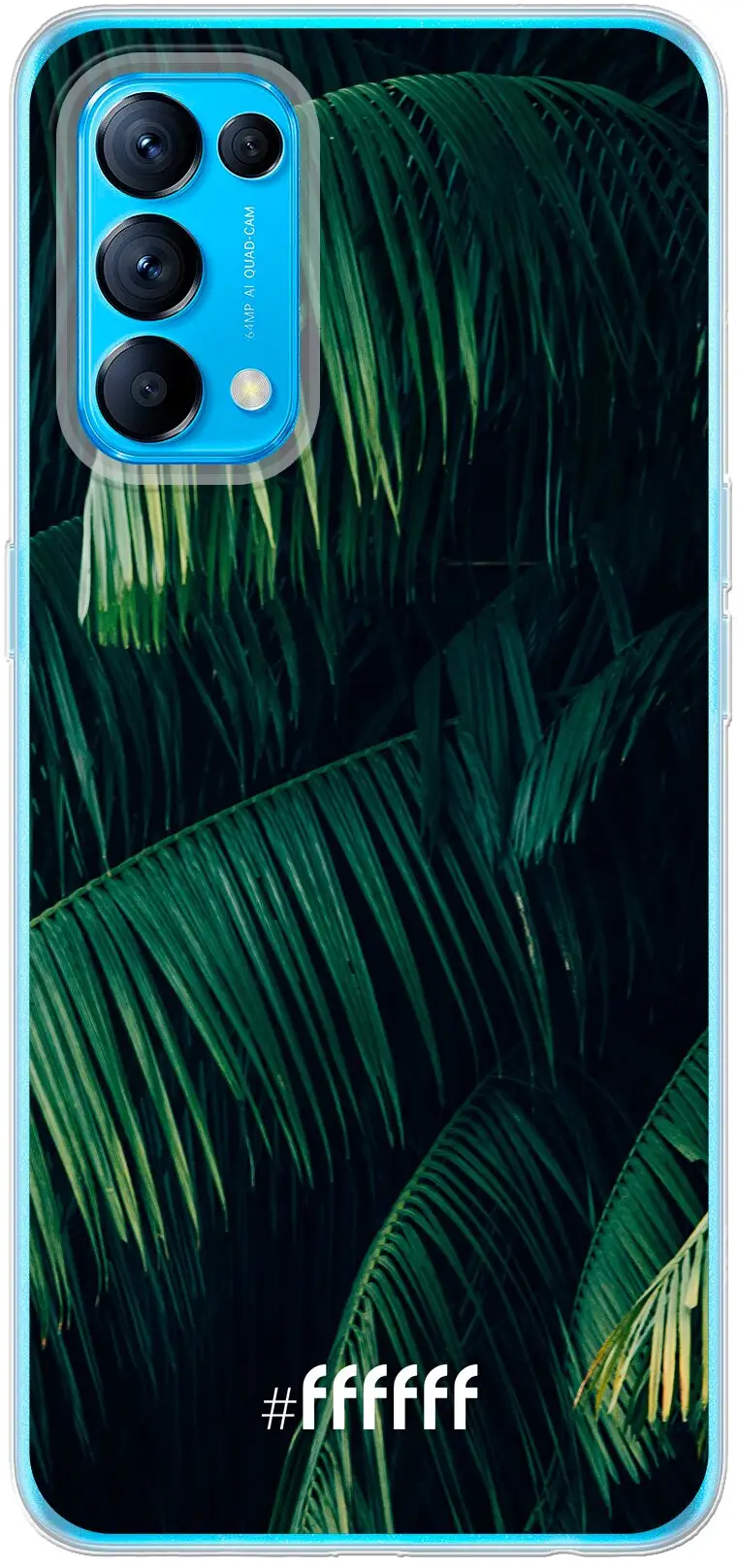 Palm Leaves Dark Find X3 Lite