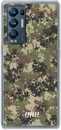 Digital Camouflage Find X3 Neo