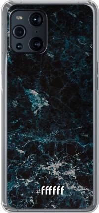 Dark Blue Marble Find X3 Pro