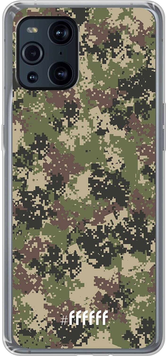 Digital Camouflage Find X3 Pro