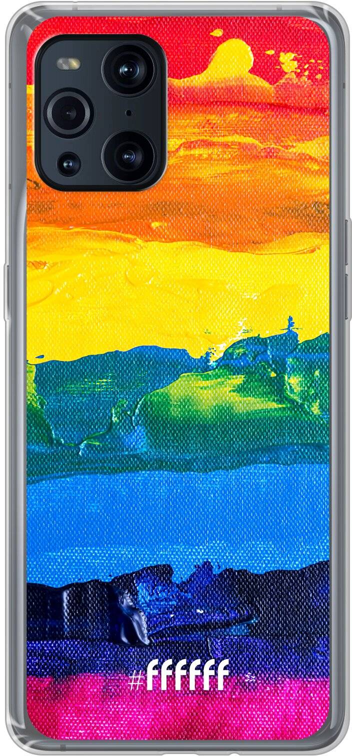 Rainbow Canvas Find X3 Pro