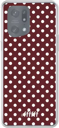 Burgundy Dots Find X5 Pro