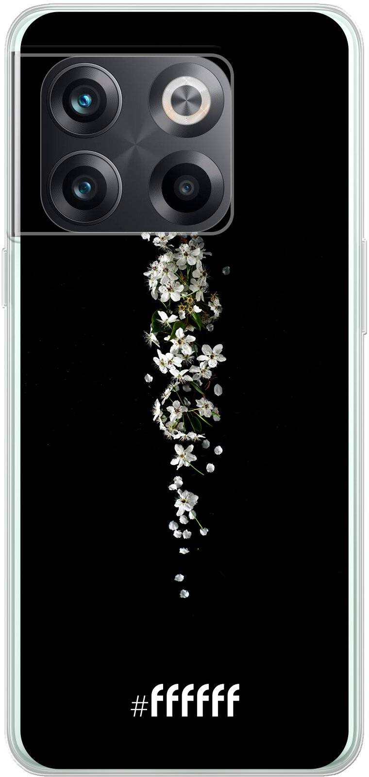 White flowers in the dark 10T