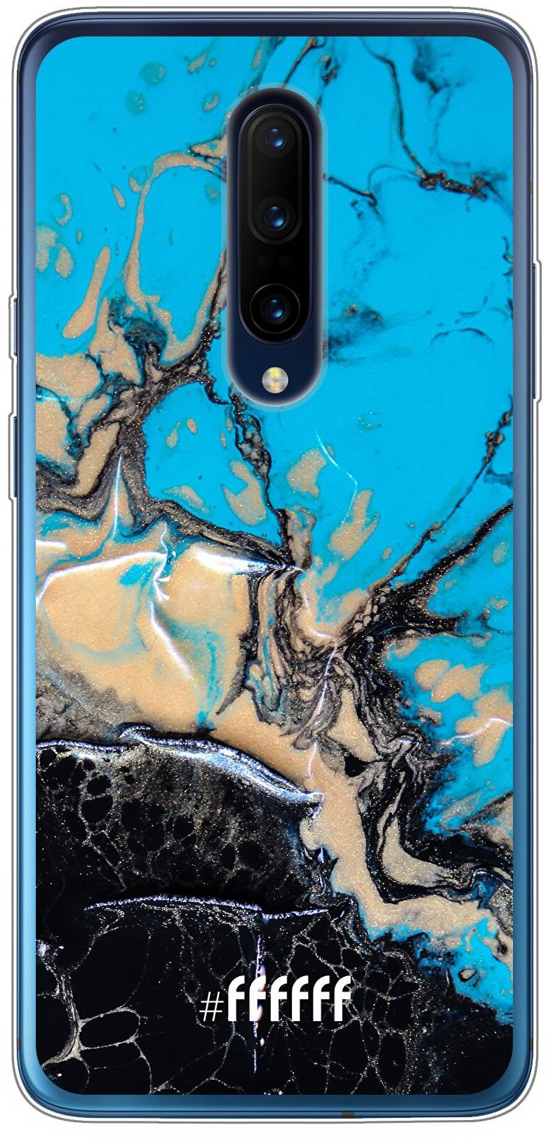 Blue meets Dark Marble 7 Pro