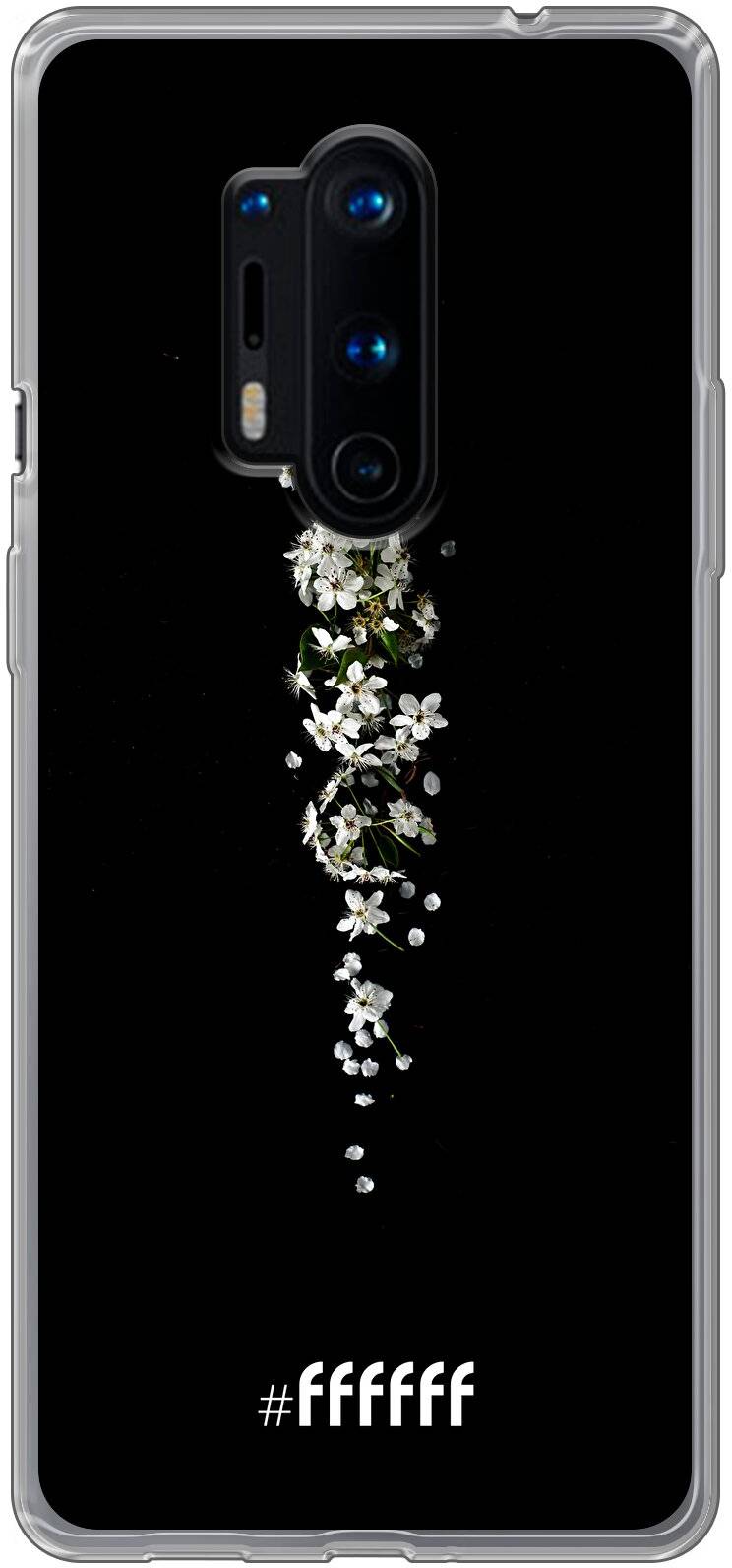 White flowers in the dark 8 Pro