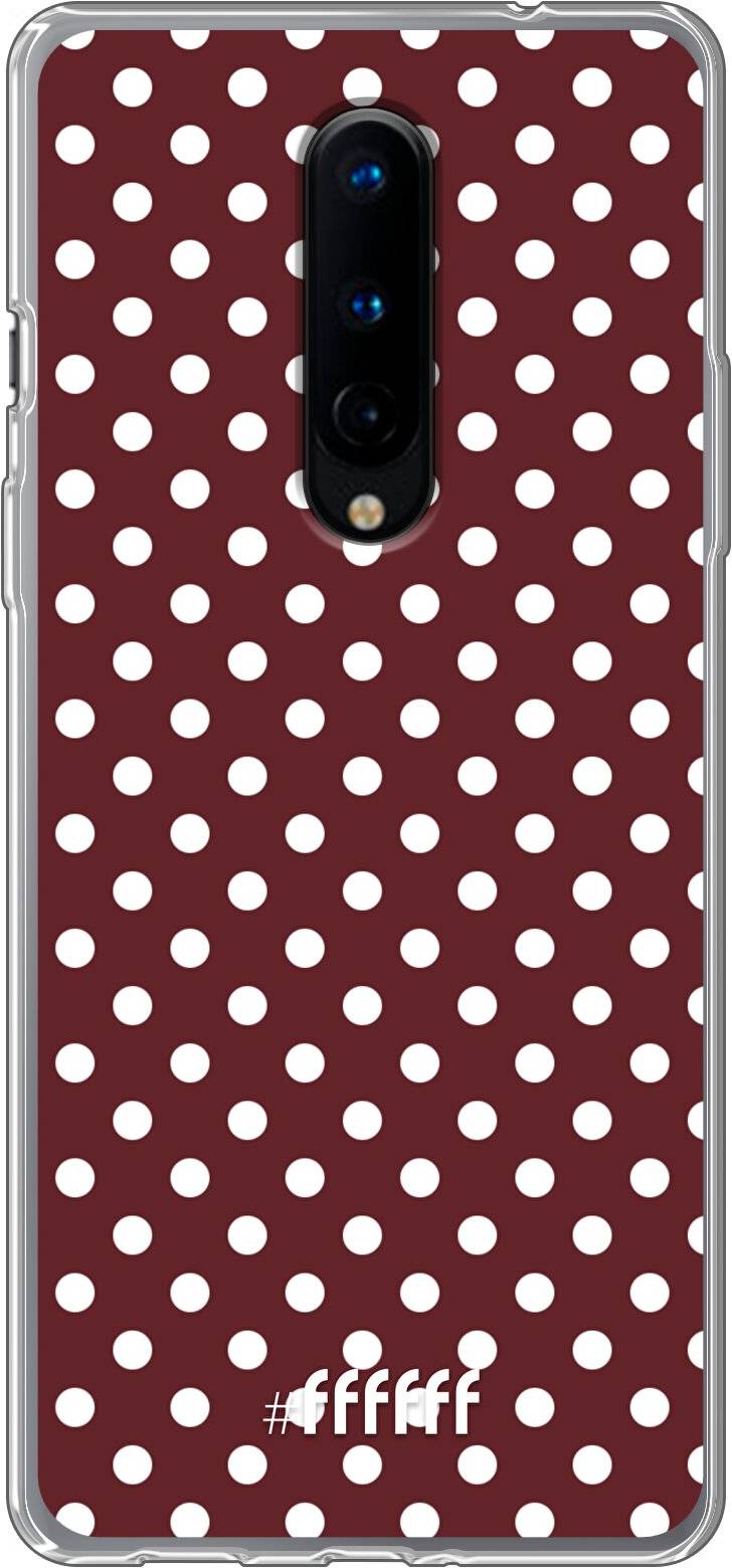 Burgundy Dots 8