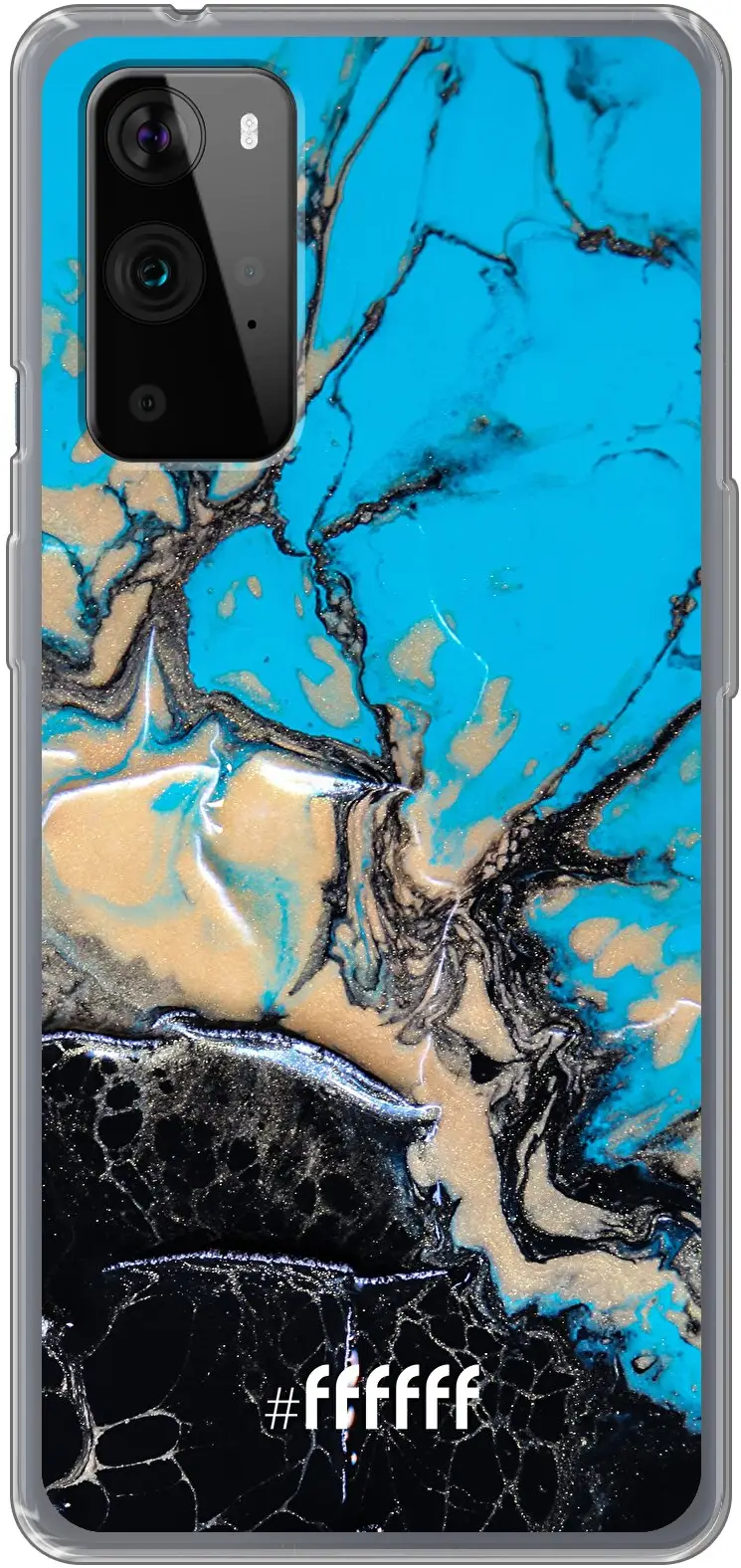 Blue meets Dark Marble 9 Pro