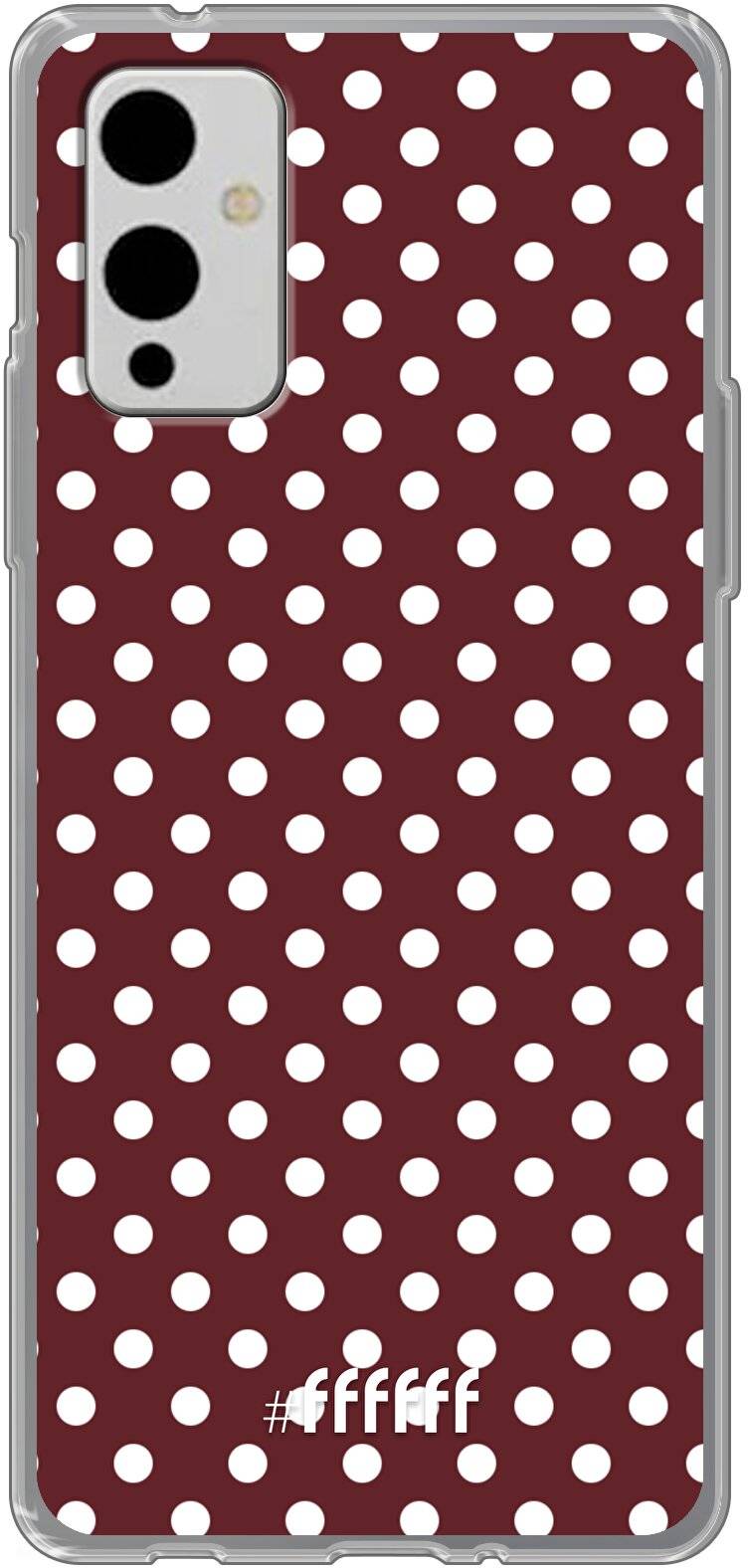 Burgundy Dots 9