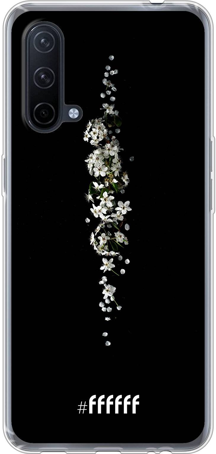 White flowers in the dark Nord CE 5G