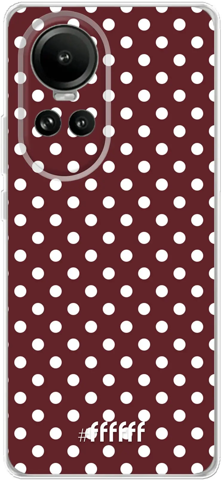 Burgundy Dots Reno 10