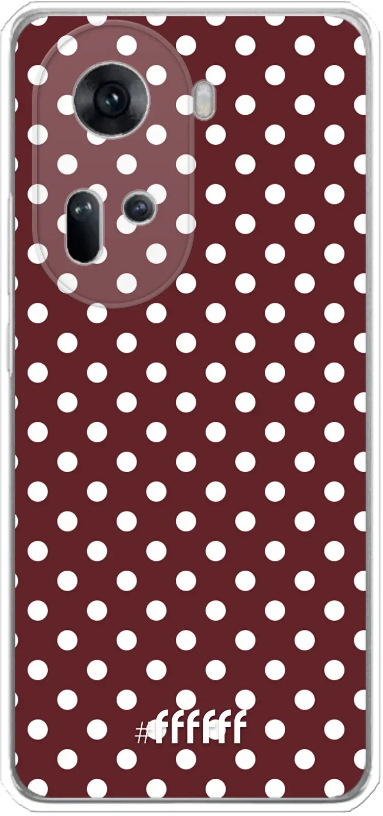 Burgundy Dots Reno 11