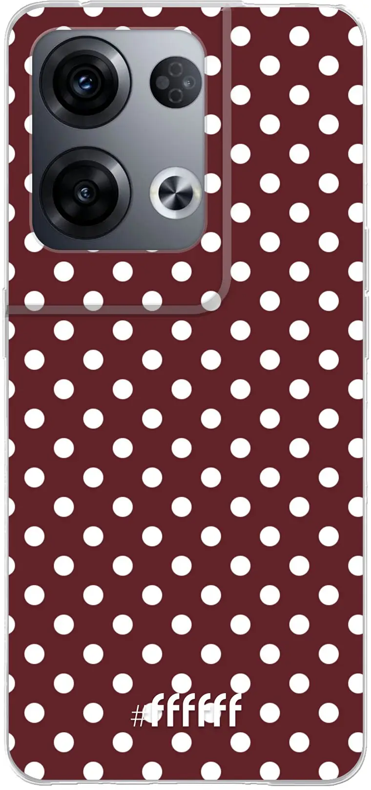 Burgundy Dots Reno8 Pro