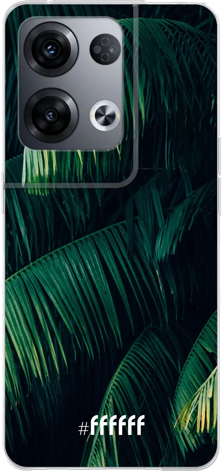 Palm Leaves Dark Reno8 Pro