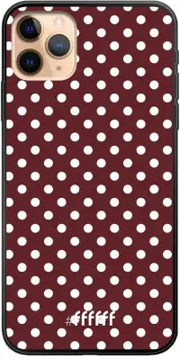 Burgundy Dots iPhone 11 Pro Max