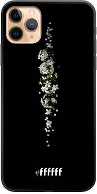 White flowers in the dark iPhone 11 Pro Max