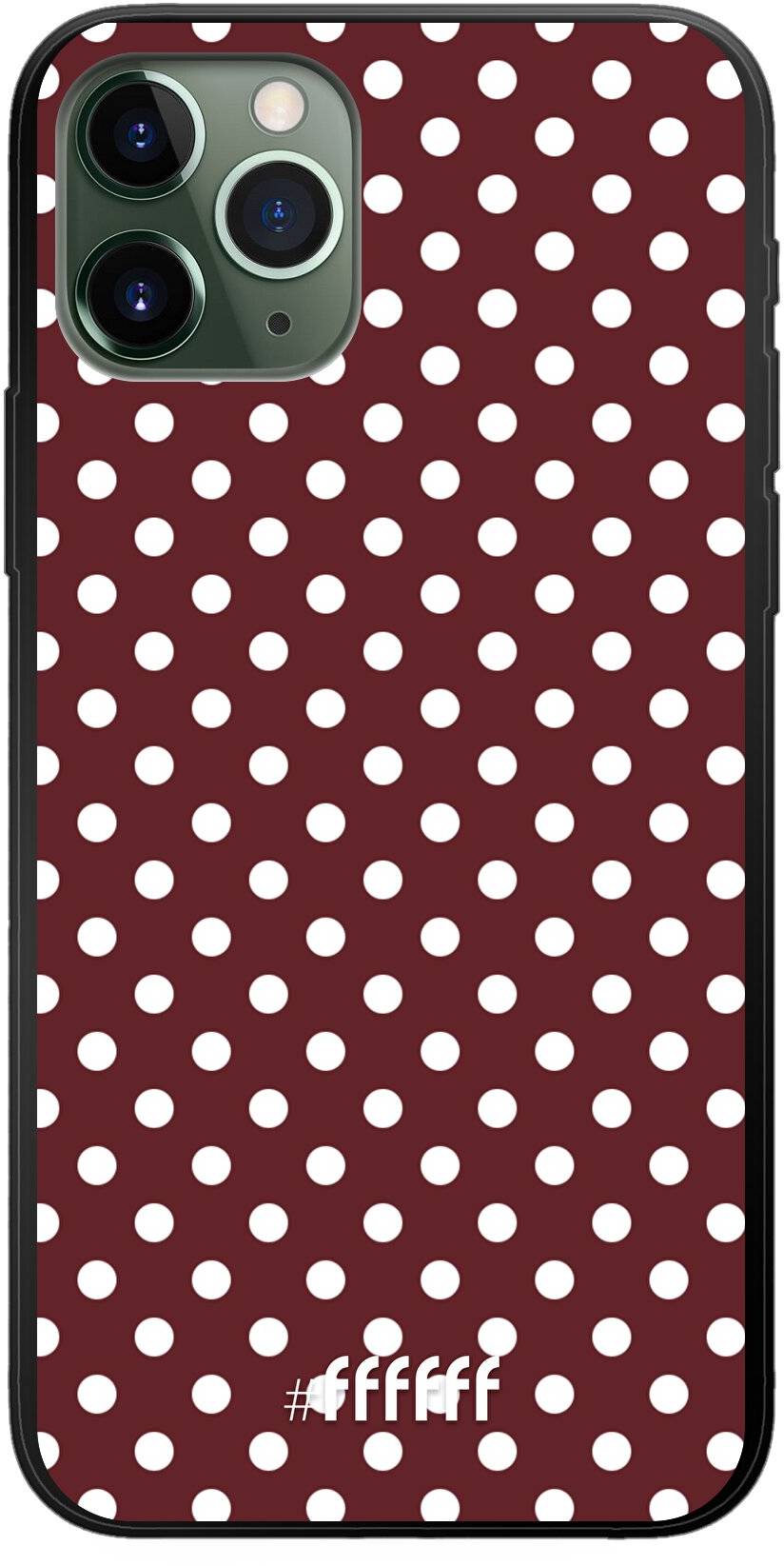 Burgundy Dots iPhone 11 Pro