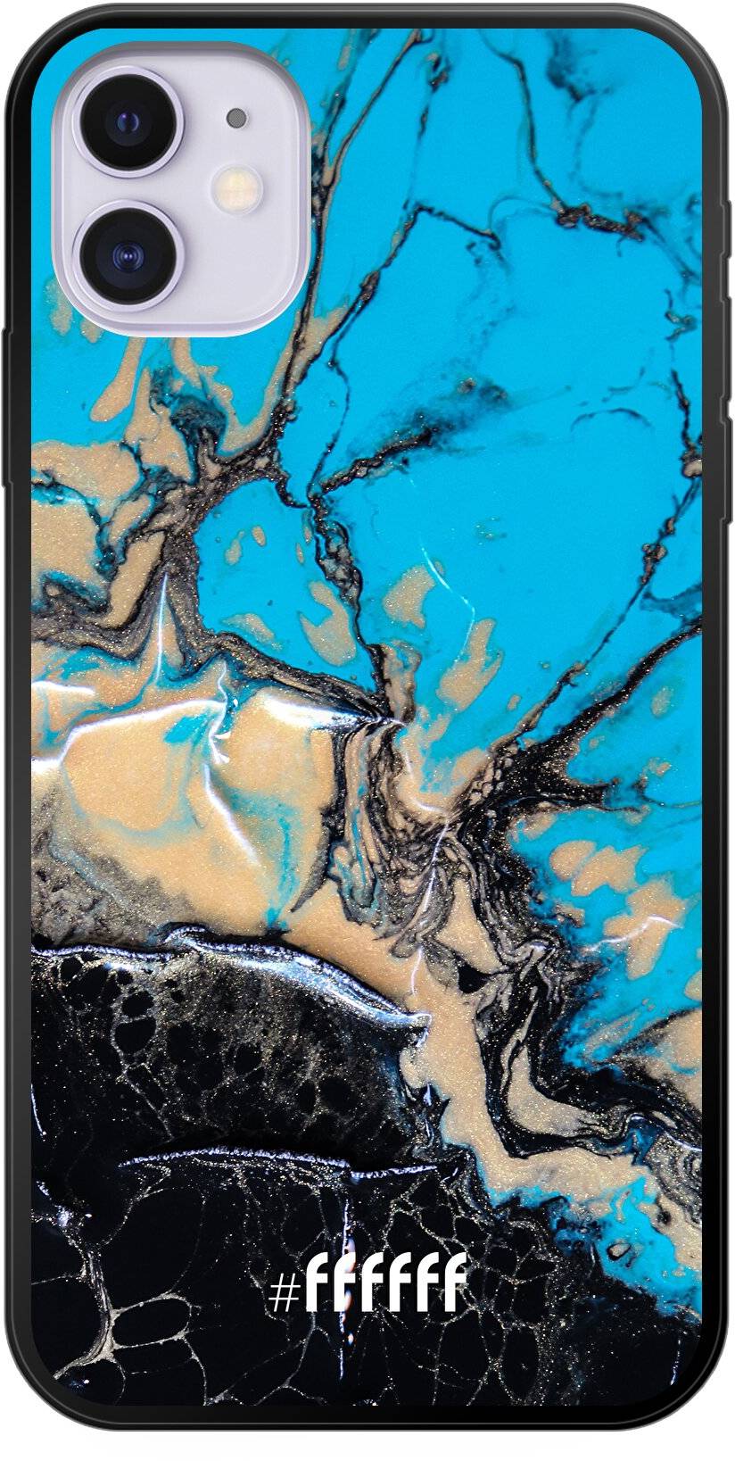 Blue meets Dark Marble iPhone 11