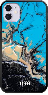 Blue meets Dark Marble iPhone 11