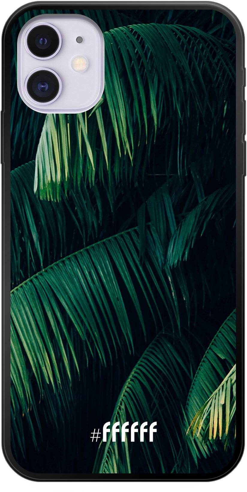 Palm Leaves Dark iPhone 11
