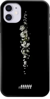 White flowers in the dark